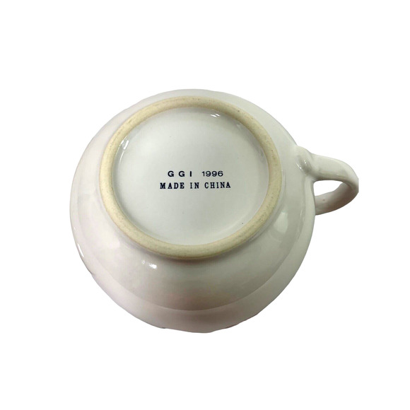 Oversized‎ Coffee Cup & Saucer Floral Ceramic GGI 1996 Table Shelf Decor - Picture 8 of 9